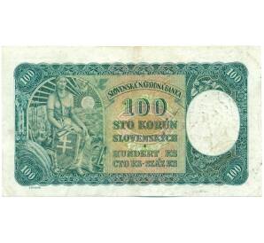 100 крон 1940 года Словакия — Фото №2