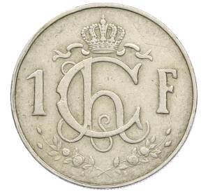 1 франк 1960 года Люксембург — Фото №2