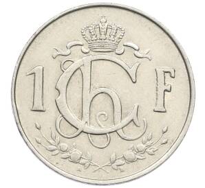 1 франк 1964 года Люксембург — Фото №2
