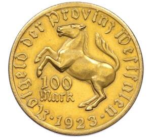 100 марок 1923 года Германия — Вестфалия (Нотгельд) — Фото №1