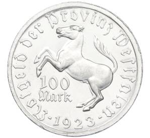 100 марок 1923 года Германия — Вестфалия (Нотгельд) — Фото №1