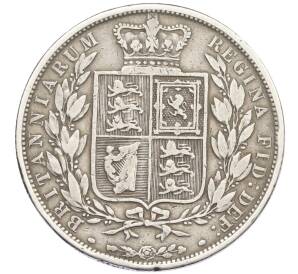 1/2 кроны 1883 года Великобритания — Фото №2