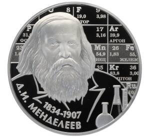 10 рублей 2024 года Приднестровье «Дмитрий Иванович Менделеев — выдающийся русский ученый» — Фото №1