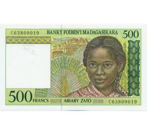 500 франков 1995 года Мадагаскар — Фото №1