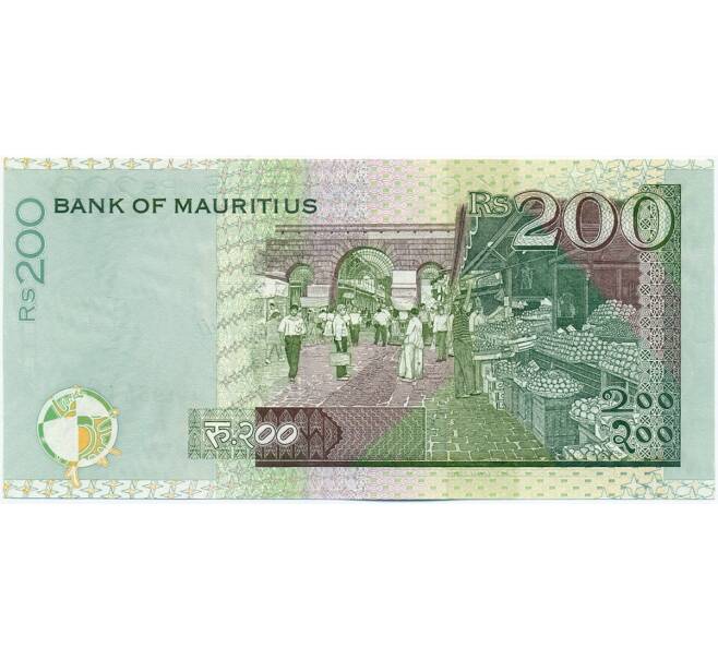 Банкнота 200 рупий 2004 года Маврикий (Артикул: K12-43942) — Фото №2