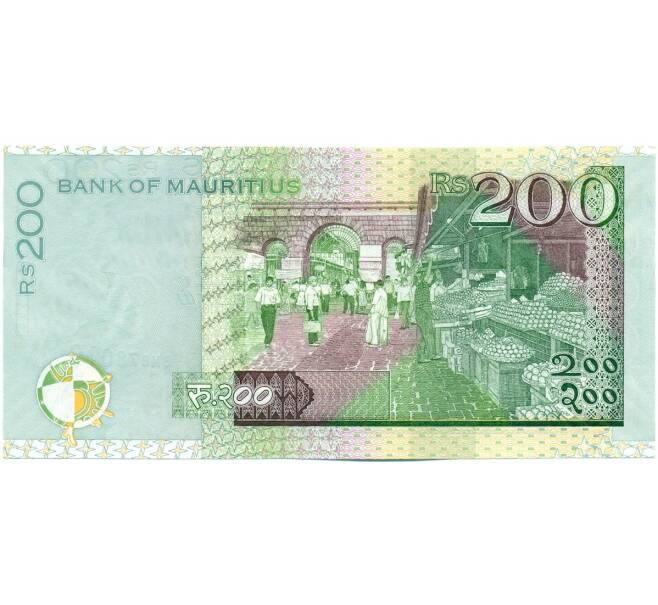 Банкнота 200 рупий 2010 года Маврикий (Артикул: K12-43943) — Фото №2