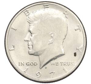 1/2 доллара (50 центов) 1971 года D США — Фото №1