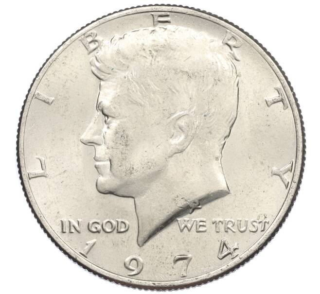 Монета 1/2 доллара (50 центов) 1974 года США (Артикул: M2-82790) — Фото №1