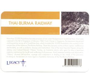 20 центов 2016 года Австралия «100 лет АНЗАК  — Тайско-Бирманская железная дорога» в подарочном блистере — Фото №2