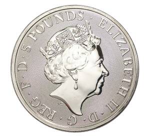 5 фунтов 2018 года Великобритания «Звери Королевы — Единорог Шотландии» — Фото №2