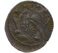 Монета Денга 1731-1735 года Брак — Двойной удар («Матрешка») (Артикул: K4-0232) — Фото №1