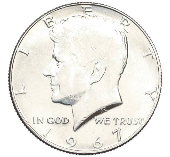 Монета 1/2 доллара (50 центов) 1967 года США (Артикул: M2-82877) — Фото №1