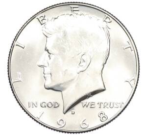 1/2 доллара (50 центов) 1968 года D США — Фото №1