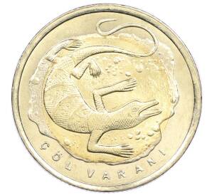 1 лира 2015 года Турция «Фауна Турции — Пустынный варан»