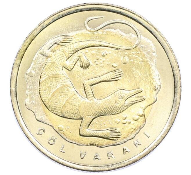 Монета 1 лира 2015 года Турция «Фауна Турции — Пустынный варан» (Артикул: M2-82923) — Фото №1