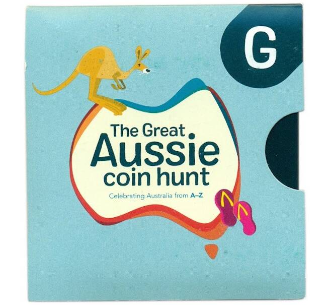 Монета 1 доллар 2019 года Австралия «Английский алфавит — Буква G» (Артикул: M2-83014)