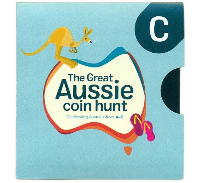 Монета 1 доллар 2019 года Австралия «Английский алфавит — Буква C» (Артикул: M2-83015)