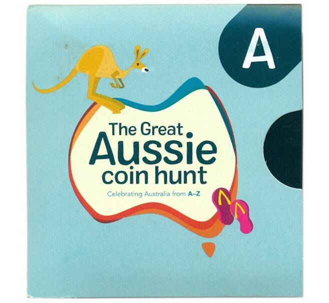 Монета 1 доллар 2019 года Австралия «Английский алфавит — Буква A» (Артикул: M2-83028)