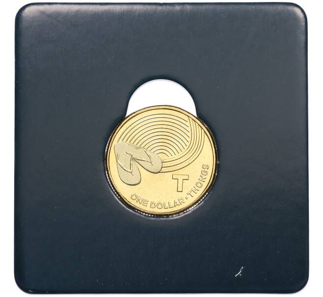 Монета 1 доллар 2019 года Австралия «Английский алфавит — Буква T» (Артикул: M2-83030) — Фото №1