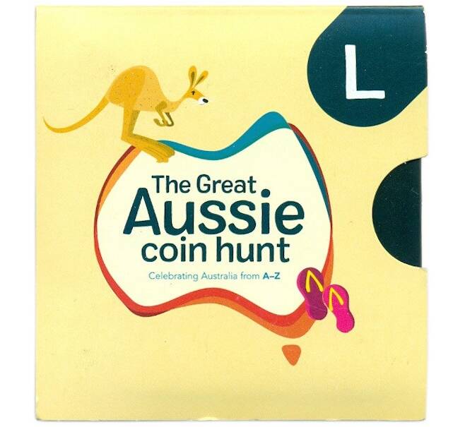 Монета 1 доллар 2019 года Австралия «Английский алфавит — Буква L» (Артикул: M2-83031)