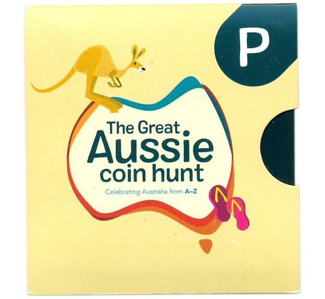 Монета 1 доллар 2019 года Австралия «Английский алфавит — Буква P» (Артикул: M2-83032)