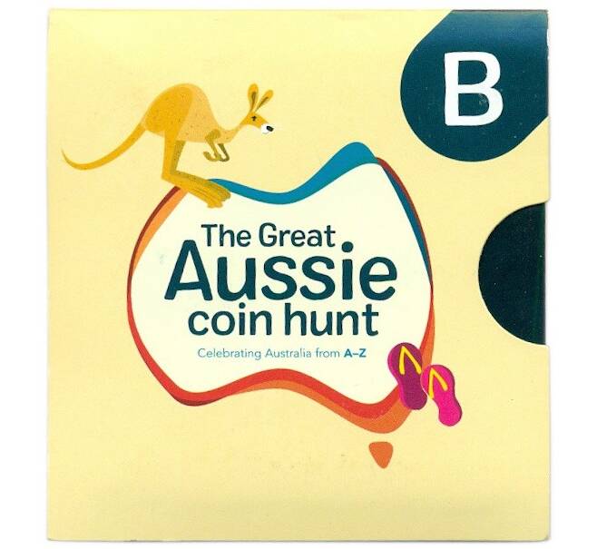 Монета 1 доллар 2019 года Австралия «Английский алфавит — Буква B» (Артикул: M2-83034)