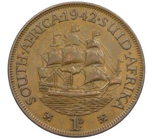 1 пенни 1942 года Британская Южная Африка — Фото №1