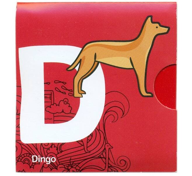 Монета 1 доллар 2021 года Австралия «Английский алфавит — Буква D» (Артикул: M2-83086)