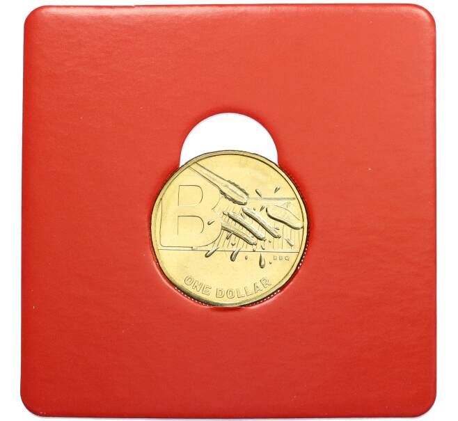 Монета 1 доллар 2021 года Австралия «Английский алфавит — Буква B» (Артикул: M2-83097) — Фото №1