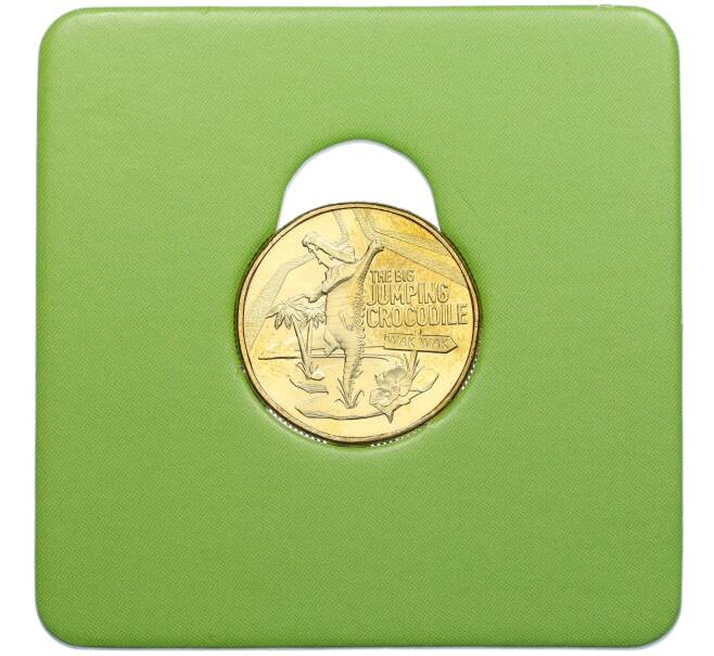 Монета 1 доллар 2023 года Австралия «Большие австралийские вещи — большой прыгающий крокодил» (Артикул: M2-83111) — Фото №1