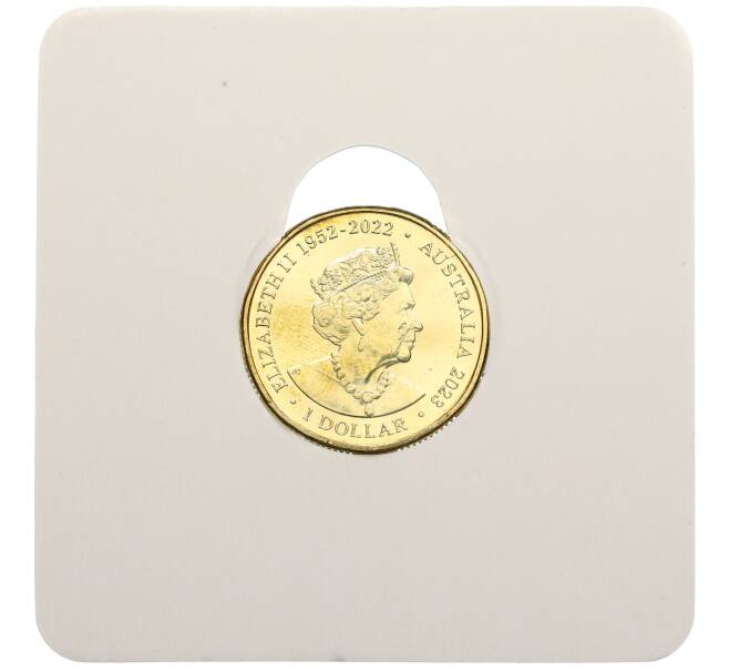 Монета 1 доллар 2023 года Австралия «Большие австралийские вещи — большой прыгающий крокодил» (Артикул: M2-83111) — Фото №2