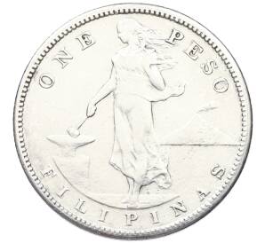 1 песо 1909 года Филиппины (администрация США) — Фото №1