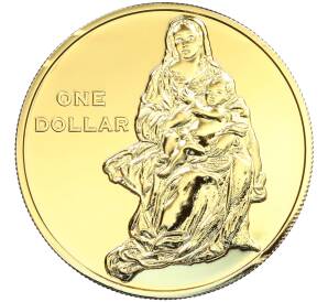 1 доллар 2009 года Фиджи «Мадонна и младенец Христос» — Фото №1