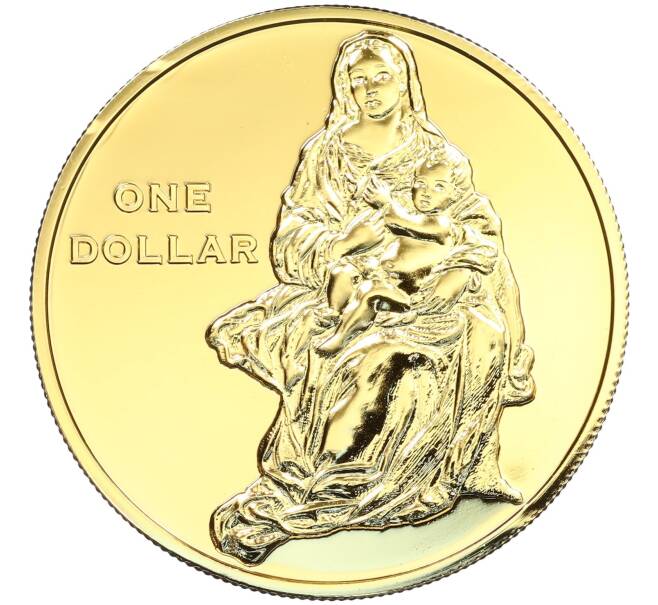 Монета 1 доллар 2009 года Фиджи «Мадонна и младенец Христос» (Артикул: K12-45436) — Фото №1