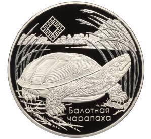 1 рубль 2010 года Белоруссия «Заказники Беларуси — Средняя Припять (Болотная черепаха)» — Фото №1