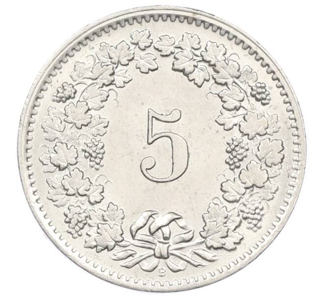 Монета 5 раппенов 1968 года Швейцария (Артикул: M2-83338) — Фото №2