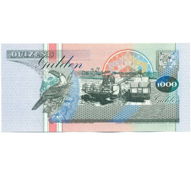 Банкнота 1000 гульденов 1995 года Суринам (Артикул: K12-46034) — Фото №2