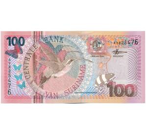 100 гульденов 2000 года Суринам — Фото №1