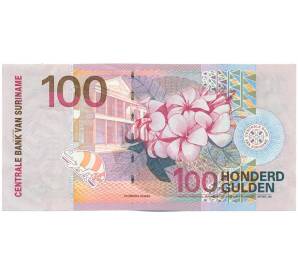 100 гульденов 2000 года Суринам — Фото №2