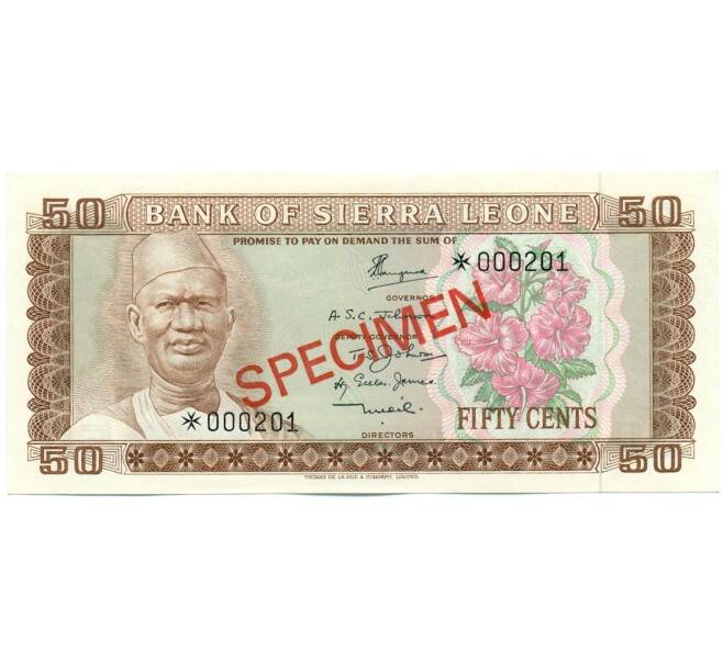 Банкнота 50 центов 2010 года Сьерра-Леоне (ОБРАЗЕЦ) (Артикул: K12-46087) — Фото №1