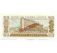 Банкнота 50 центов 2010 года Сьерра-Леоне (ОБРАЗЕЦ) (Артикул: K12-46087) — Фото №2