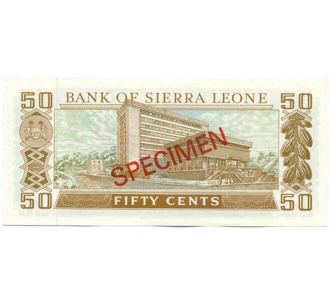 Банкнота 50 центов 2010 года Сьерра-Леоне (ОБРАЗЕЦ) (Артикул: K12-46087) — Фото №2