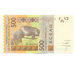 500 франков 2012 года Западно-африканский валютный союз — литера К (Сенегал) — Фото №2