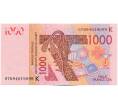 Банкнота 1000 франков 2003 года Западно-африканский валютный союз — литера К (Сенегал) (Артикул: K12-46115) — Фото №1