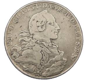 1 талер 1766 года Бранденбург-Байрейт — Фото №1
