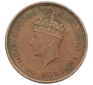 1/2 цента 1940 года Британский Цейлон — Фото №2