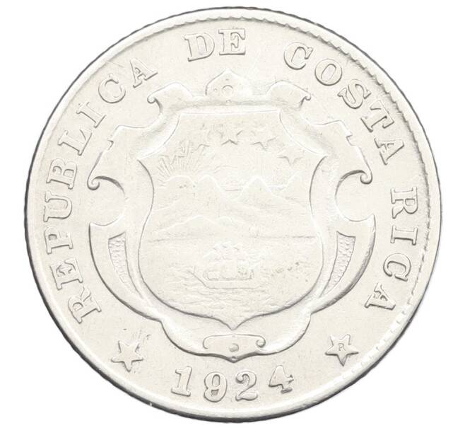 Монета 25 сентимо 1924 года Коста-Рика (Артикул: K27-86434) — Фото №1