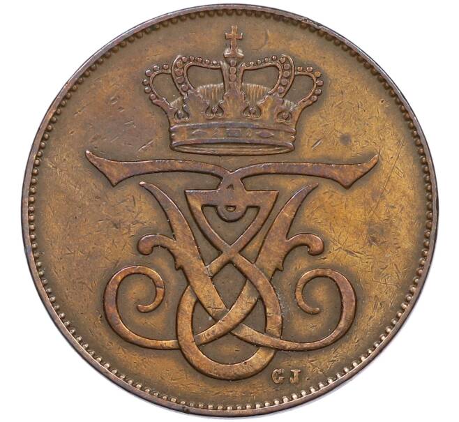 Монета 5 эре 1907 года Дания (Артикул: K27-86438) — Фото №2