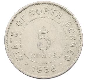 5 центов 1938 года Британское Северное Борнео — Фото №1