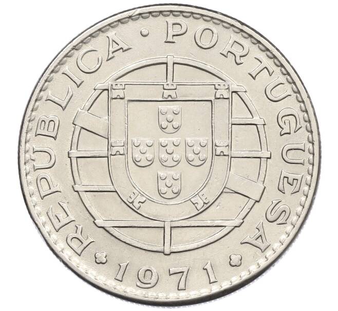 Монета 20 эскудо 1971 года Португальский Мозамбик (Артикул: K27-86529) — Фото №2